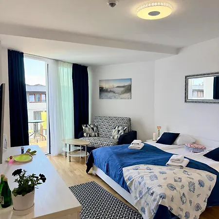 Apartament Al-dom Seaside Z Bocznym Widokiem Na Morze I Miejscem W Hali Garażowej Kołobrzeg