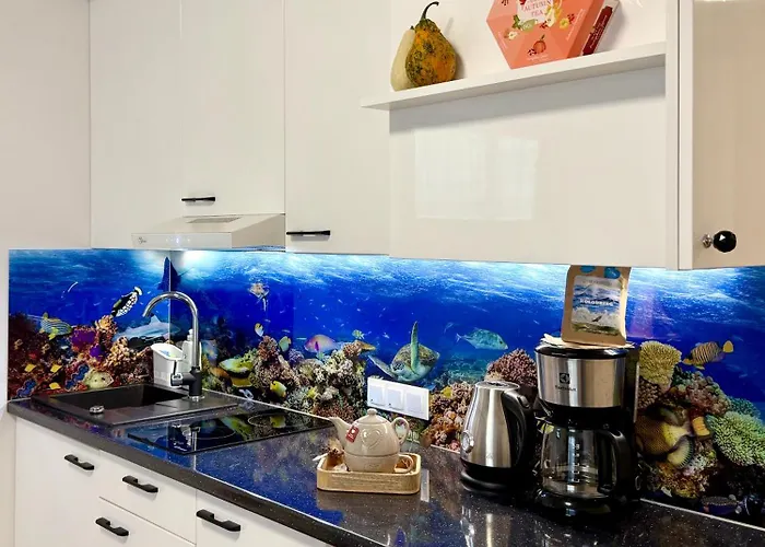 Apartament Al-dom Seaside Z Bocznym Widokiem Na Morze I Miejscem W Hali Garażowej *