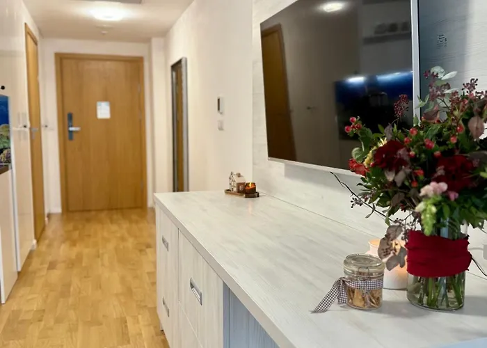 Apartament Al-dom Seaside Z Bocznym Widokiem Na Morze I Miejscem W Hali Garażowej