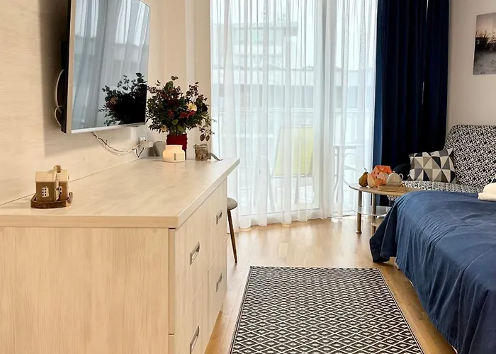 Apartament Al-dom Seaside Z Bocznym Widokiem Na Morze I Miejscem W Hali Garażowej *