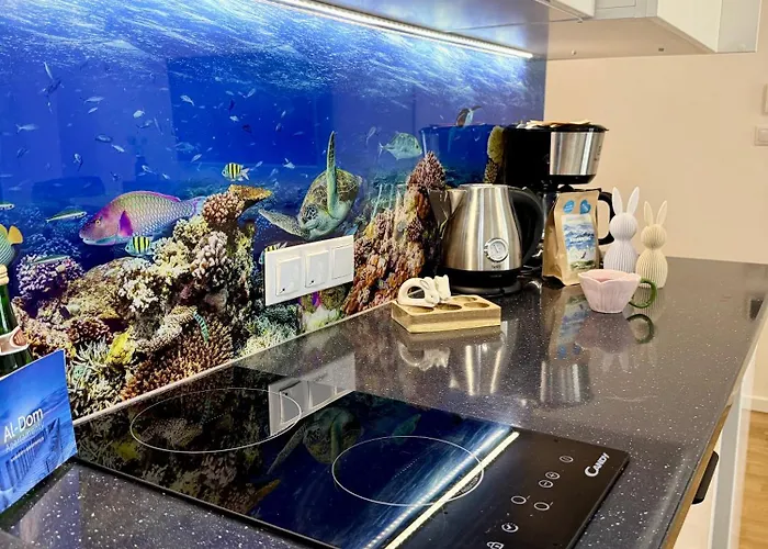 Al-dom Seaside Z Bocznym Widokiem Na Morze I Miejscem W Hali Garażowej Apartament Kołobrzeg